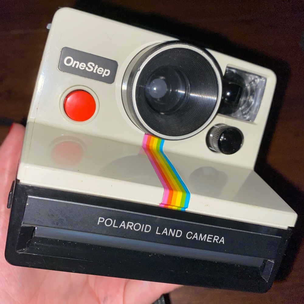 Polaroid Instant Camera White and Black Film Photography